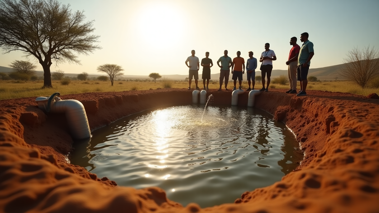 Sustainable water management system in arid South African landscape