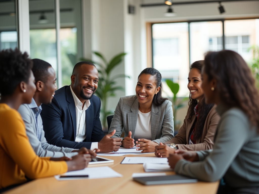 Diverse workplace environment showing inclusion and community development
